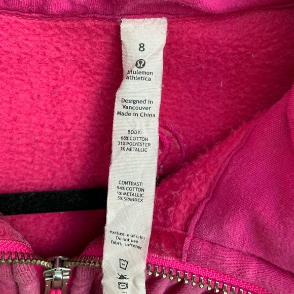 Lululemon Cuddle Up Jacket in Paris Pink, Size 8 - Picture 4 of 4